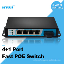 réseau à la fibre 100M 4 port 48v mini-interrupteur poe